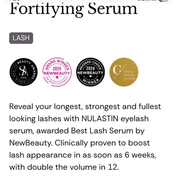 NULASTIN LASH Follicle Fortifying Serum NEW MSRP $84 - Picture 10 of 16